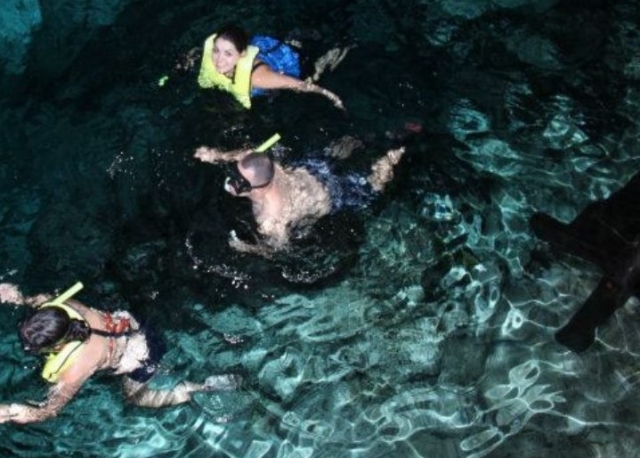 Swimming in cenotes